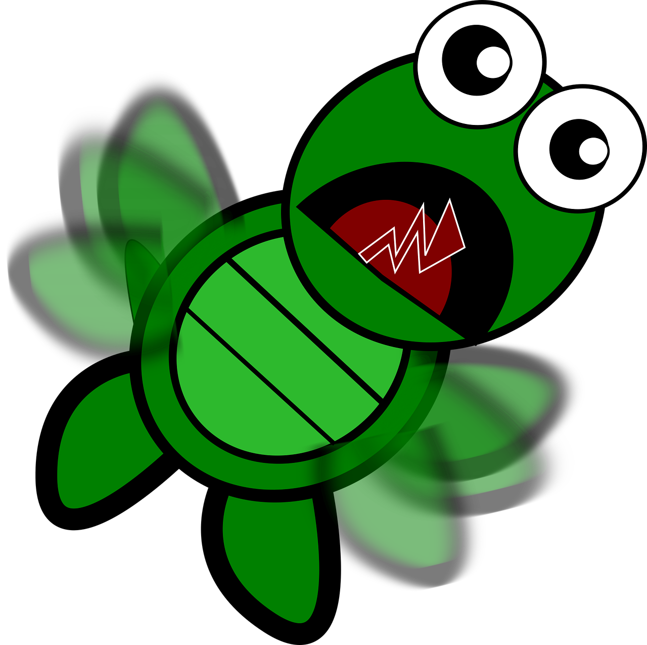 cartoon turtle stuck upside down